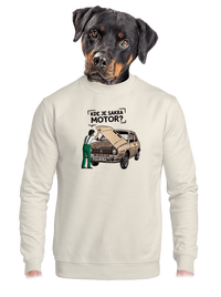 unisex mikina bez kapuce