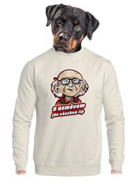 unisex mikina bez kapuce