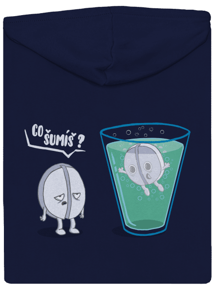 Co šumíš pánská mikina na zip Navy