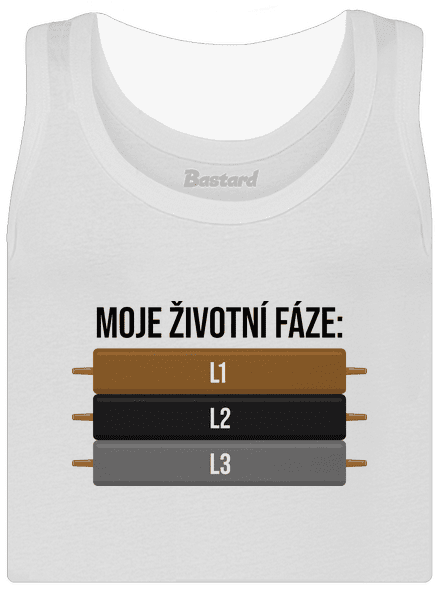 Moje životní fáze dámské tílko klasické White