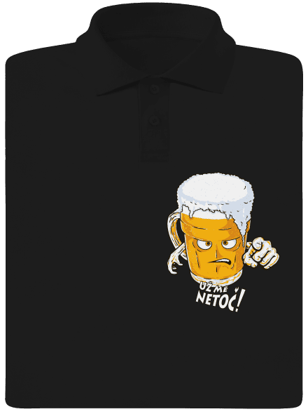 Netoč mě pánská polokošile Black