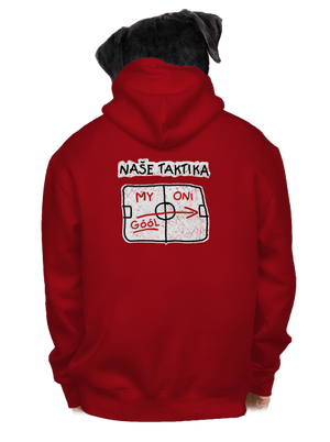 Naše taktika pánská mikina na zip Red