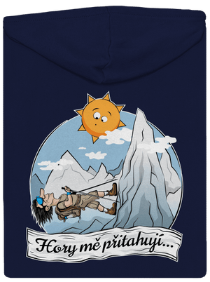 Hory mě přitahují pánská mikina na zip Navy