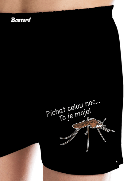 Komár s výdrží pánské trenky Black