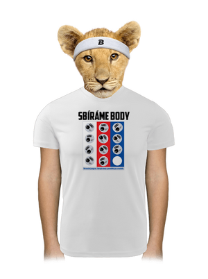 Sbíráme body - hokej dětské sportovní tričko White