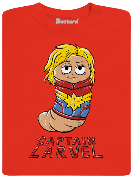 Captain Larvel pánské tričko Fiery Red