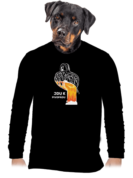 Pivopád pánské dlouhý rukáv Black