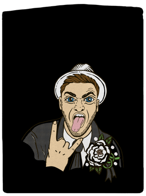 Rozlučka se svobodou pánská mikina na zip Black