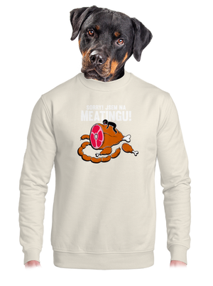 unisex mikina bez kapuce