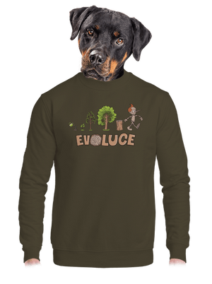 unisex mikina bez kapuce