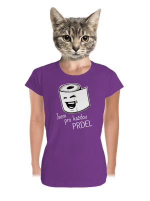 Prdel dámské tričko premium Purple