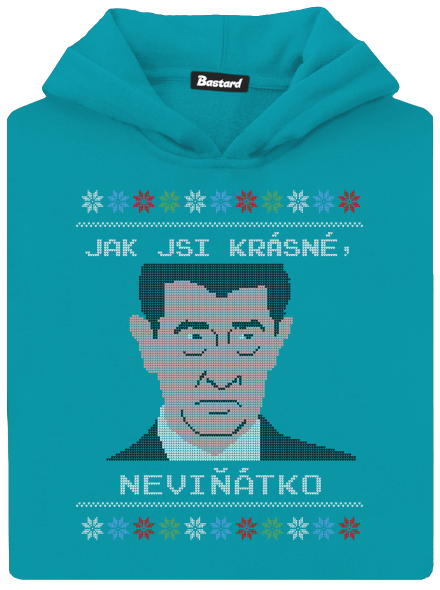 Neviňátko dětská mikina klokanka Hawaiian Blue