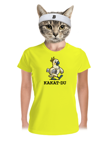 Kakat-du dámské sportovní tričko Neon Yellow