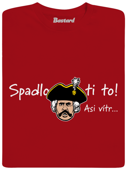 Spadlo ti to pánské dlouhý rukáv Red