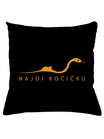 Najdi kočičku polštář Black
