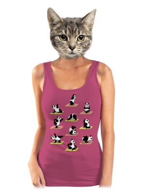 Pandí jóga dámské tílko klasické Magenta