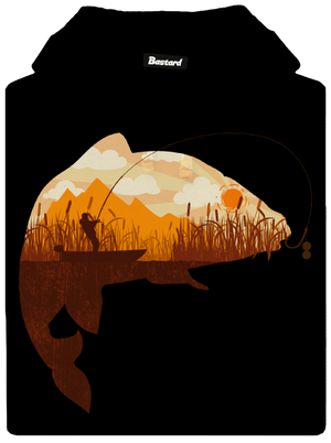 Kapitální úlovek pánská mikina klokanka Black