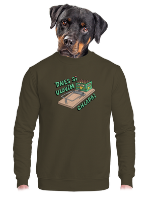 unisex mikina bez kapuce