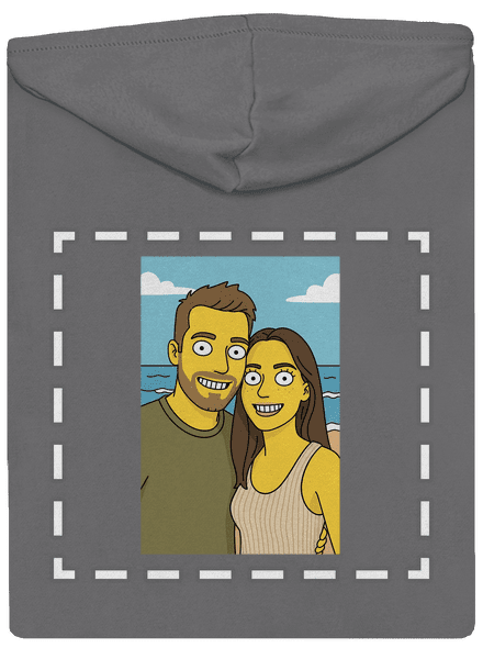 Simpsonovi z vlastní fotky dámská mikina na zip Steel Gray