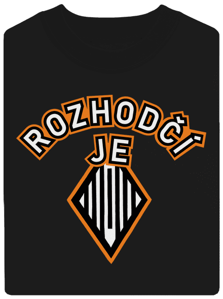 Rozhodčí unisex mikina bez kapuce Black