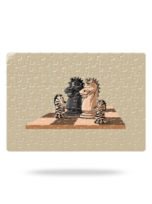 Šachová rodina puzzle White