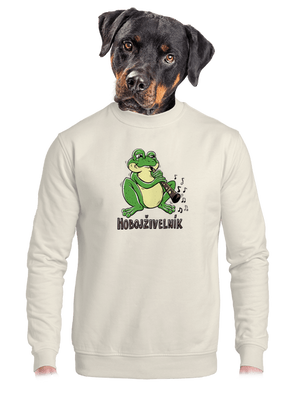 unisex mikina bez kapuce