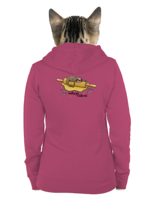 Miluju válení dámská mikina na zip Magenta