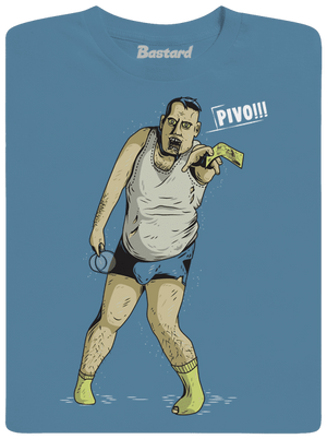 Beer zombie pánské tričko Stone Blue