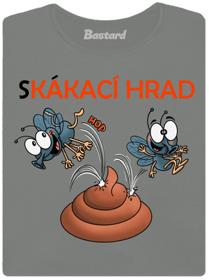 Skákací hrad dámské tričko Dark Gray Melange