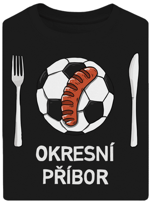 Okresní příbor unisex tričko oversized Black