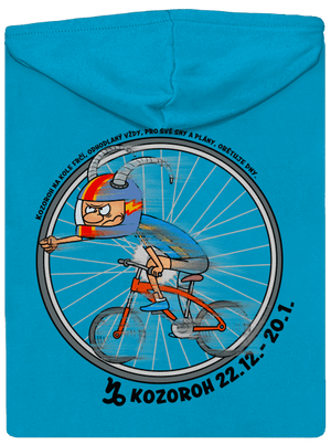 Cyklistický horoskop: Kozoroh dámská mikina na zip Blue Atol