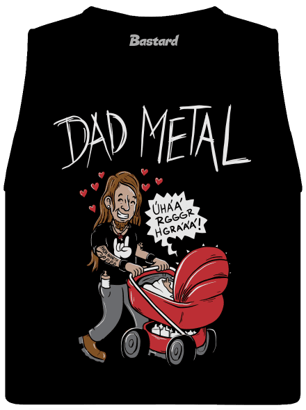 Dad metal dámské tílko volné Black