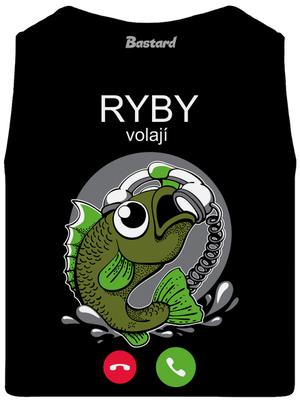 Ryby volají pánské tílko Black