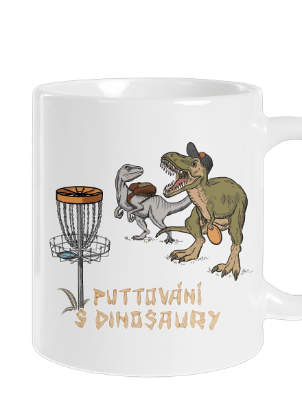 Puttování s dinosaury klasický hrnek White
