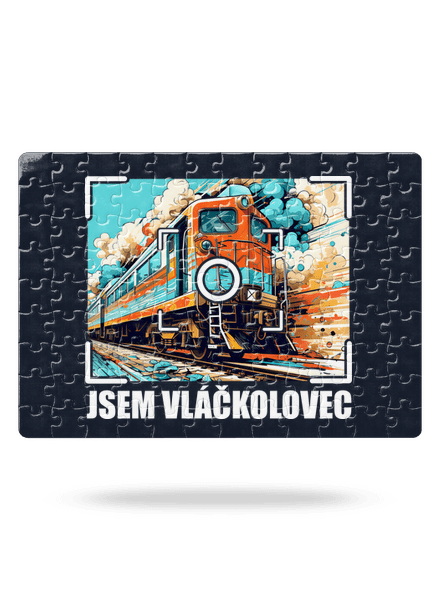 Jsem vláčkolovec puzzle White