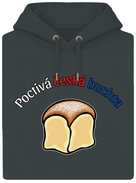 Poctivá buchta a klobása unisex mikina premium Charcoal