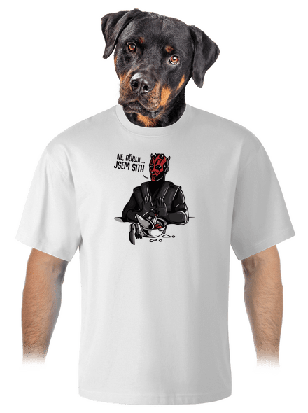 Jsem sith unisex tričko oversized White