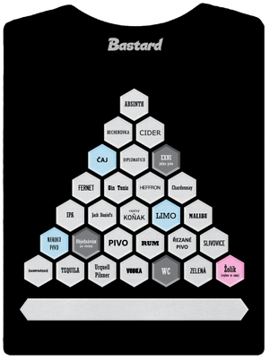 Textový alko kvíz a fix dámské tričko Black