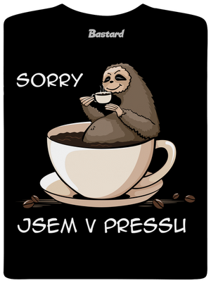 V pressu pánské tričko Black