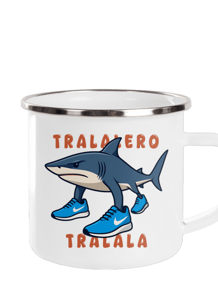 Tralalero Tralala – Italian Brainrot plecháček White
