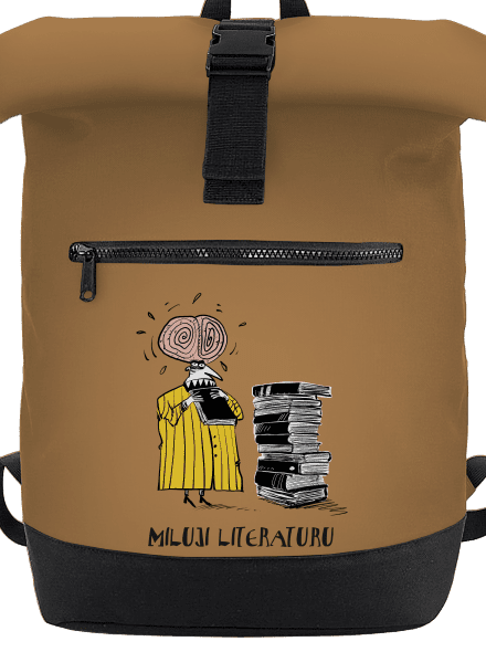 Miluji literaturu batoh Caramel