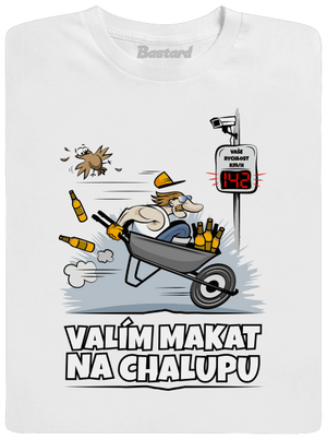 Valím na chalupu pánské dlouhý rukáv White