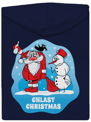 Chlast Christmas pánská mikina na zip Navy
