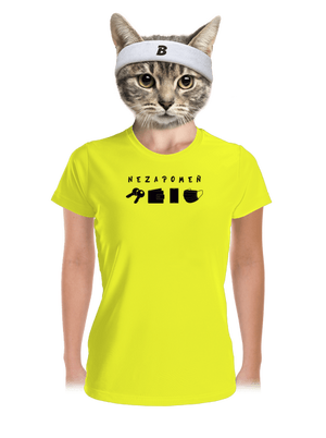 Nezapomeň dámské sportovní tričko Neon Yellow