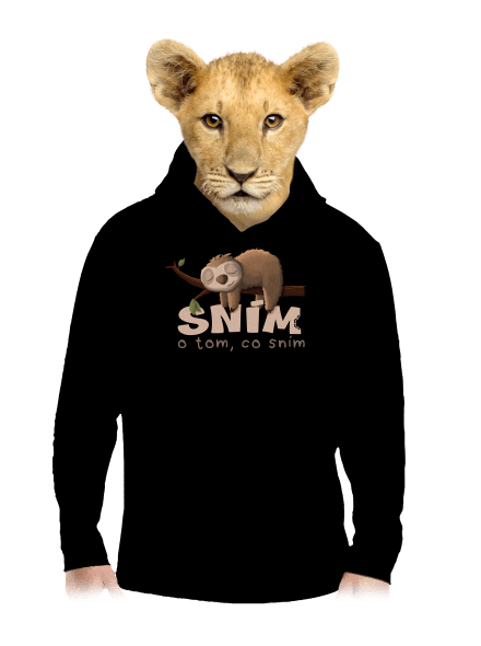 Sním o tom, co sním dětská mikina klokanka Black