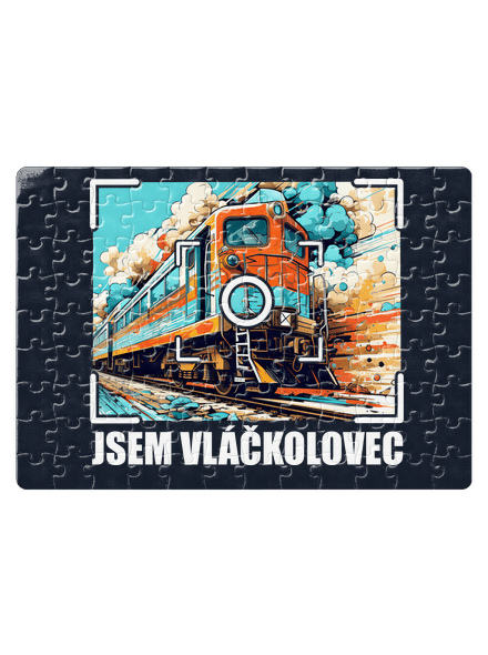 Jsem vláčkolovec puzzle White