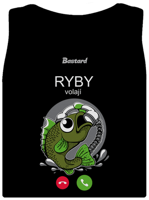 Ryby volají dámské tílko klasické Black