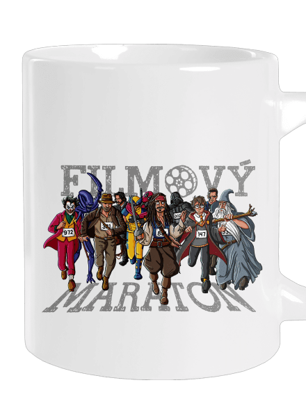Filmový maraton velký hrnek White