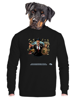 unisex mikina bez kapuce
