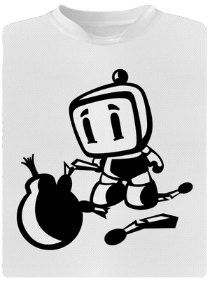 Bomberman dětské sportovní tričko White